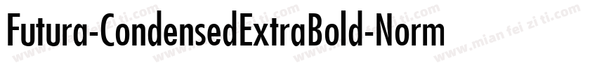 Futura-CondensedExtraBold-Normal Me字体转换
